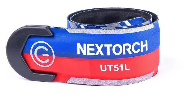 Main image of NEXTORCH UT51L Red Blue Flash Safety Warning Armband Reflective LED Light Up Bracelet for Night Running, Emergency Patrol, Cycling, and Group Identification