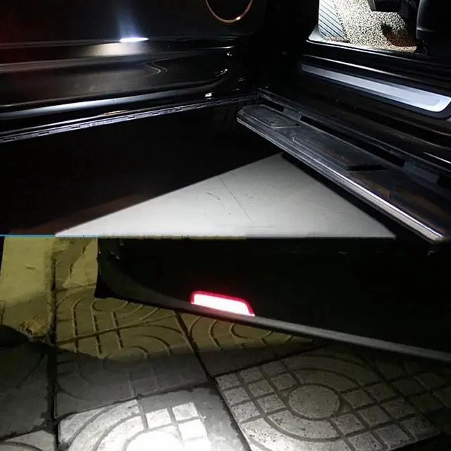 Alt view image 6 of 7 - Yankok LED Door Courtesy Lights White Red for TYT Camry Avalon Highlander Sienna Tundra Sequoia Prius 86 Scion FR-S Subie BRZ Lexs IS ES GS GX LX LS RC RX