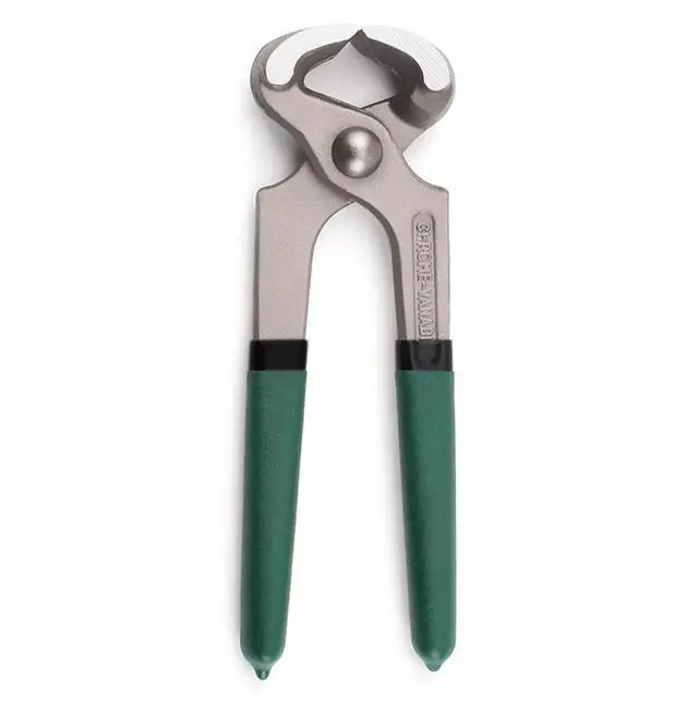 Main image of Yankok 6" Nail Puller Tool, 0.71in. Jaw Clearance Green Handle Grip, Nails Screws Trims Wires, and Staples Leverage Pliers Pincer, Labor-Saving, High Hardness, Durability and Rusting