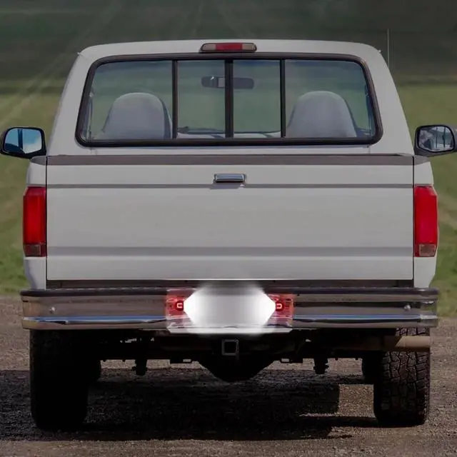 Alt view image 5 of 7 - Yankok LED License Plate Lights for Ford F150 F250 F350 F450 F550 SuperDuty Ranger and Expedition Excursion Explore Bronco 6000K 24 SMD ULED Tag Lamp Assembly