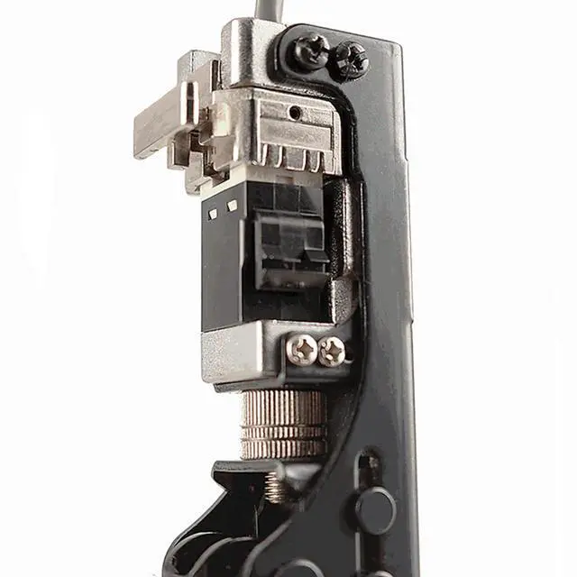 Alt view image 5 of 7 - Yankok 180 Degree Keystone Jack Punch Down Tool (Fit Specific AMP 110 Series 8 Position Jacks Only), CAT5/5e and CAT6/6A Adapter Fast Termination Crimper, One Hand Operation Green Handle