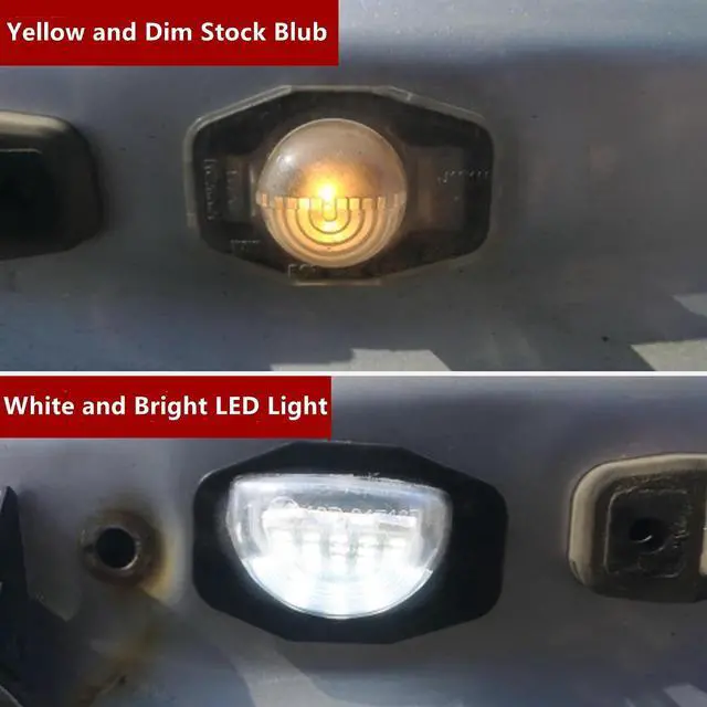 Alt view image 5 of 7 - Yankok LED License Plate Lights Compatible with Toyota Corolla 2009-2013 Sienna 2011-2020 Scion xB 2008-2015 xD 2008-2014 6000K White Tag Lamp Replacement