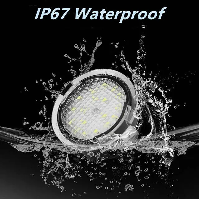 Alt view image 6 of 7 - Yankok LED Side Mirror Puddle Lights 2 Pack Compatible with Ford F150 Explorer Expedition Focus C-Max Escape Edge Flex Fusion Taurus and Lincoln LS MKS MKX MKT Navigator 6000K (Blue)