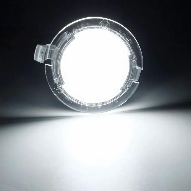 Alt view image 2 of 7 - Yankok LED Side Mirror Puddle Lights 2 Pack Compatible with Ford F150 Explorer Expedition Focus C-Max Escape Edge Flex Fusion Taurus and Lincoln LS MKS MKX MKT Navigator 6000K (White)