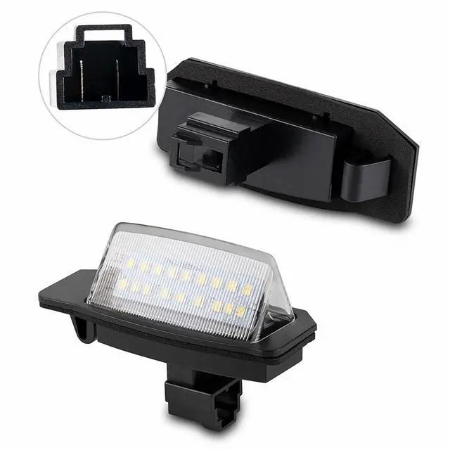 Alt view image 6 of 7 - Yankok LED License Plate Lights Compatible with Outlander MK2/MK3 2006-2021, Eclipse MK3/MK4 2000-2012, Lancer 2007-2017, Galant 2007-2017, Xpander 2017-2021