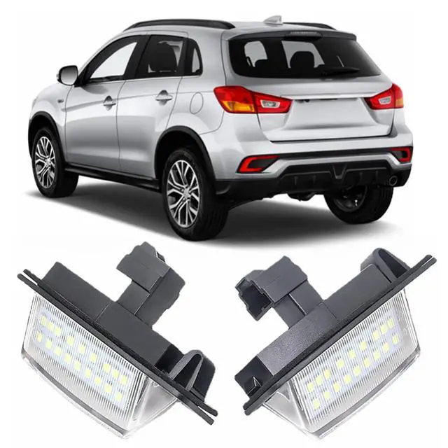 Alt view image 7 of 7 - Yankok LED License Plate Lights Compatible with Outlander MK2/MK3 2006-2021, Eclipse MK3/MK4 2000-2012, Lancer 2007-2017, Galant 2007-2017, Xpander 2017-2021
