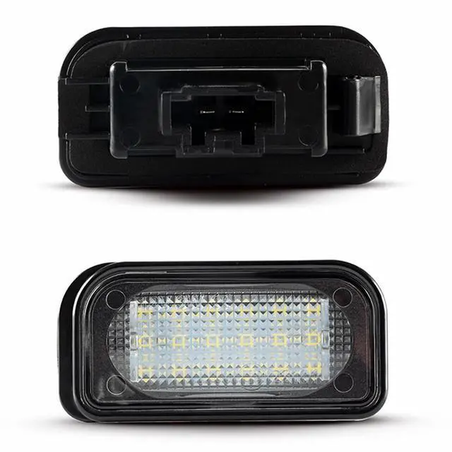 Alt view image 7 of 7 - Yankok LED License Plate Lights Compatible with Mercedes Benz W203 C-Class Sedan 2001-2007, R230 SL-Class 2001-2011, W209 CLK-Class 2002-2009, 2 Pack 6500K White Canbus Error Free