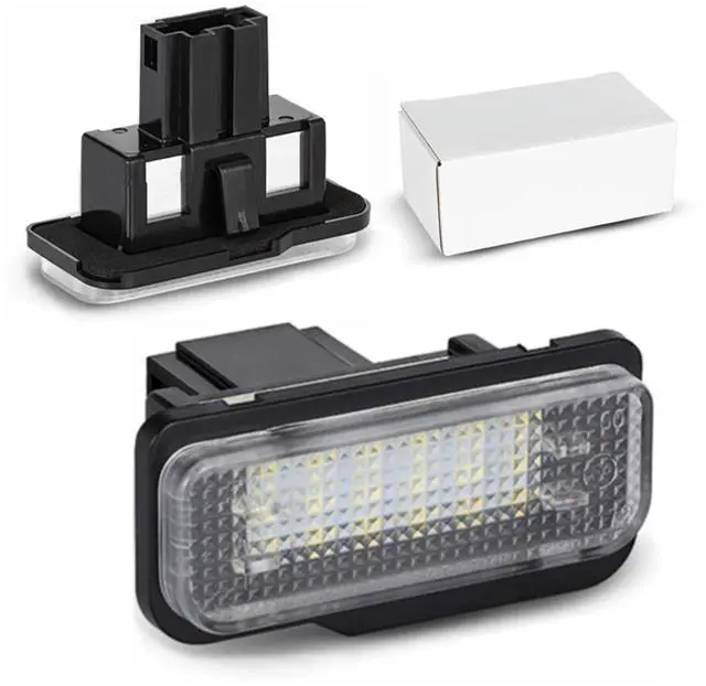 Main image of Yankok LED License Plate Lights Compatible with C-Class W203/S203 Wagon 01-07, E-Class W211 Sedan 01-09 S211 Wagon 02-09, CLS-Class W219/C219 SLK-Class R171 05-11