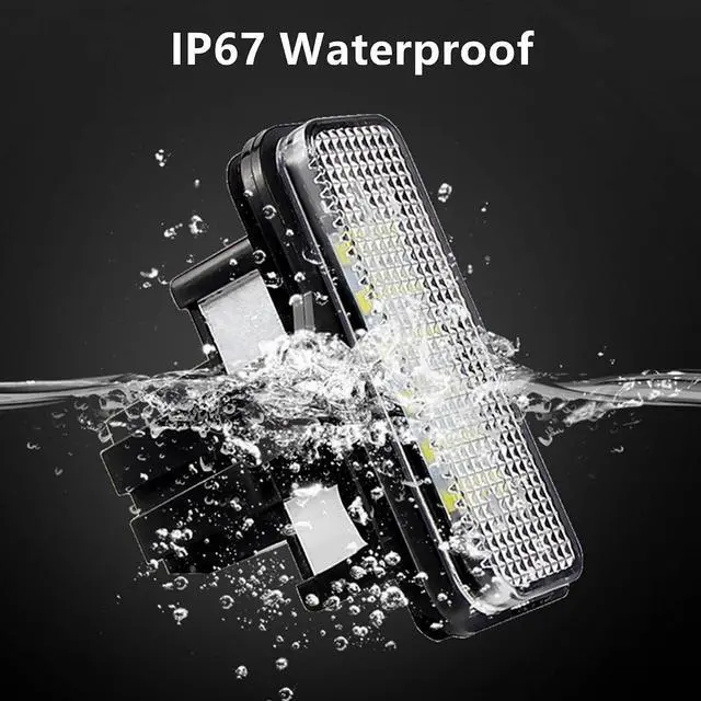 Alt view image 4 of 7 - Yankok LED License Plate Lights for Tesla Model S 2012-2016 All Models 18 SMD 6500K Xenon White Tag Lamp Replacement
