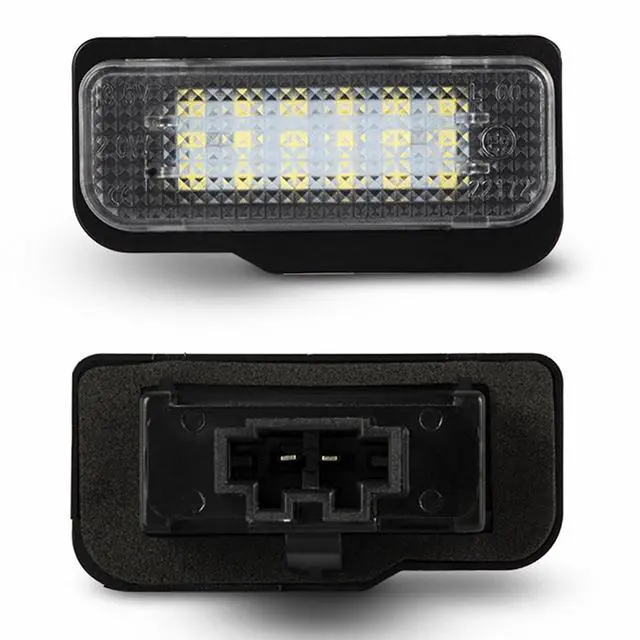 Alt view image 7 of 7 - Yankok LED License Plate Lights for Tesla Model S 2012-2016 All Models 18 SMD 6500K Xenon White Tag Lamp Replacement
