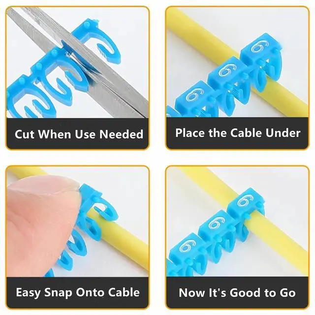 Alt view image 5 of 7 - Yankok Clip-On Cable Marker 1.5/2.5/4.0/6.0mm², for 2.0-7.0mm Cables Color Coded Imprint with 0-9 (6.0mm²)