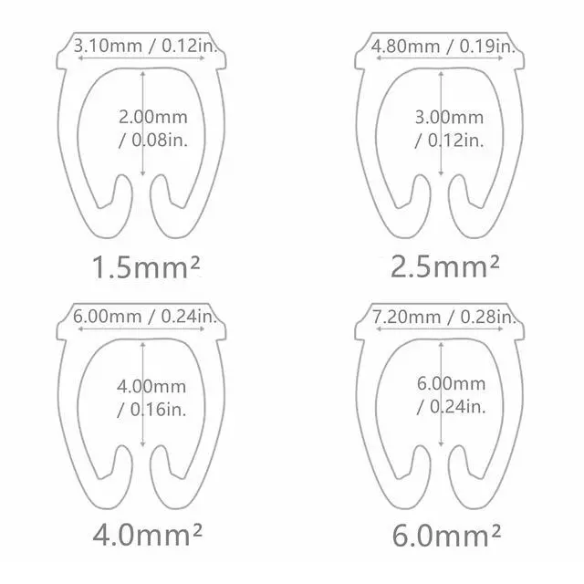 Alt view image 7 of 7 - Yankok Clip-On Cable Marker 1.5/2.5/4.0/6.0mm², for 2.0-7.0mm Cables Color Coded Imprint with 0-9 (6.0mm²)