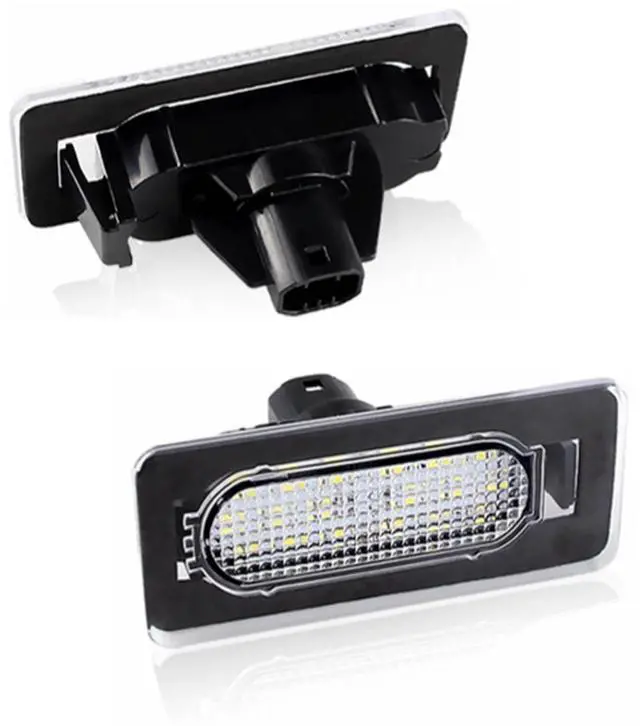 Main image of Yankok LED License Plate Lights Compatible with Toyota Corolla 2014-2019 11th Gen E170 L LE LE S SE XSE 18 SMD LED 6000K White Tag Lamp Replacement