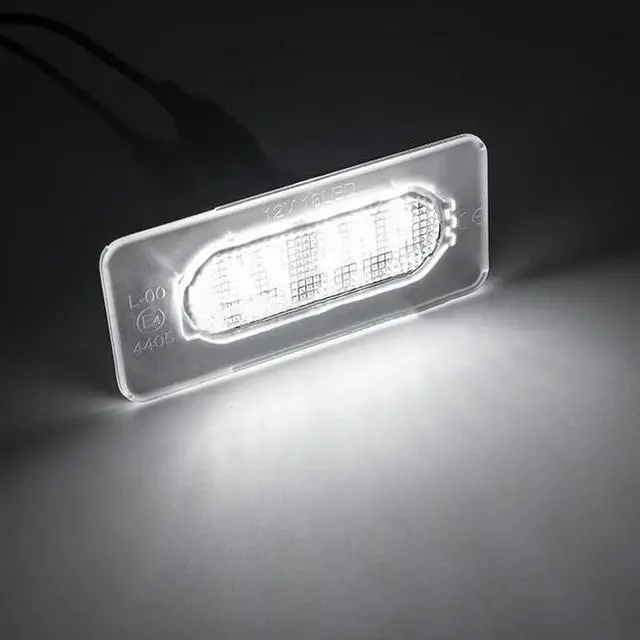 Alt view image 2 of 7 - Yankok LED License Plate Lights Compatible with Toyota Corolla 2014-2019 11th Gen E170 L LE LE S SE XSE 18 SMD LED 6000K White Tag Lamp Replacement