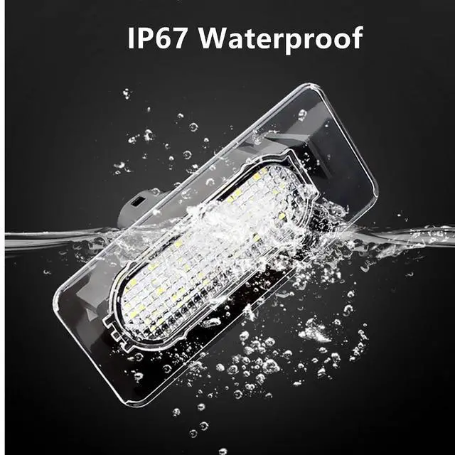 Alt view image 3 of 7 - Yankok LED License Plate Lights Compatible with Toyota Corolla 2014-2019 11th Gen E170 L LE LE S SE XSE 18 SMD LED 6000K White Tag Lamp Replacement