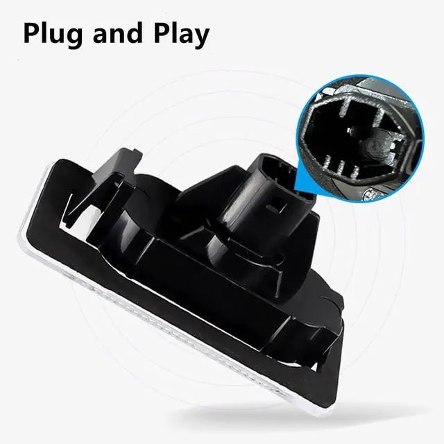 Alt view image 4 of 7 - Yankok LED License Plate Lights Compatible with Toyota Corolla 2014-2019 11th Gen E170 L LE LE S SE XSE 18 SMD LED 6000K White Tag Lamp Replacement