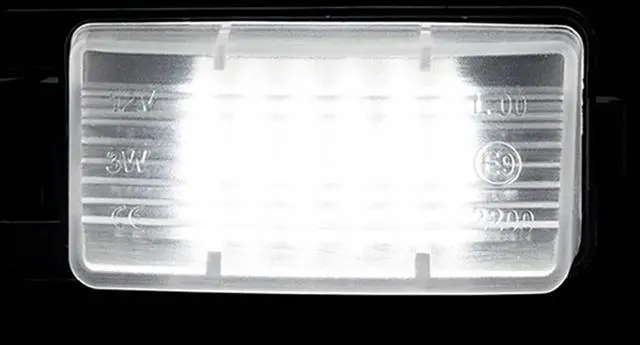 Alt view image 2 of 7 - Yankok LED License Plate Lights Compatible with 350Z 370Z GT-R Versa Cube Leaf & Infiniti G25 G35 G37 Q40 Q60, 2 Pack 6500K White Tag Lamp Replacement