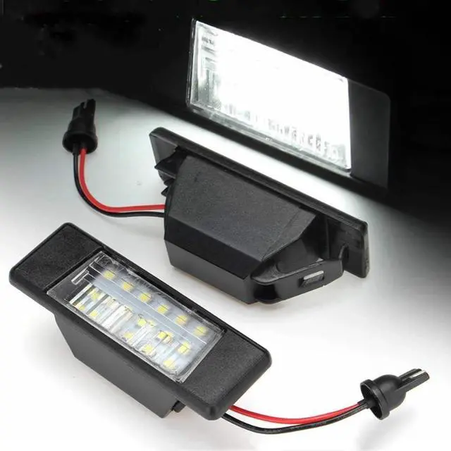 Main image of Yankok LED License Plate Lights for Q50 13-17 Juke 11-17 Versa 12-17 X-Trail 07-13 Rouge Sport 17-20 6000K 18 SMD Tag Lamp Assembly