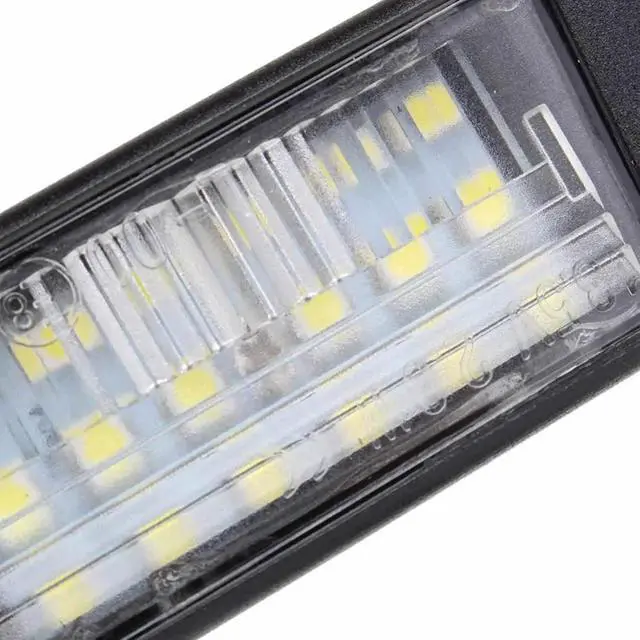 Alt view image 4 of 7 - Yankok LED License Plate Lights for Q50 13-17 Juke 11-17 Versa 12-17 X-Trail 07-13 Rouge Sport 17-20 6000K 18 SMD Tag Lamp Assembly