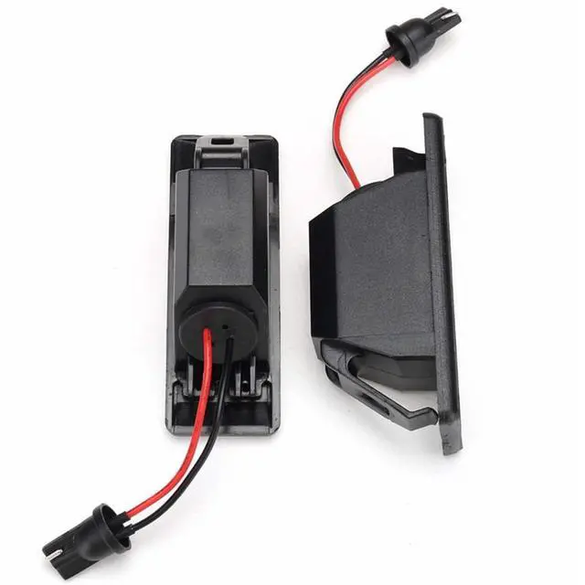 Alt view image 6 of 7 - Yankok LED License Plate Lights for Q50 13-17 Juke 11-17 Versa 12-17 X-Trail 07-13 Rouge Sport 17-20 6000K 18 SMD Tag Lamp Assembly