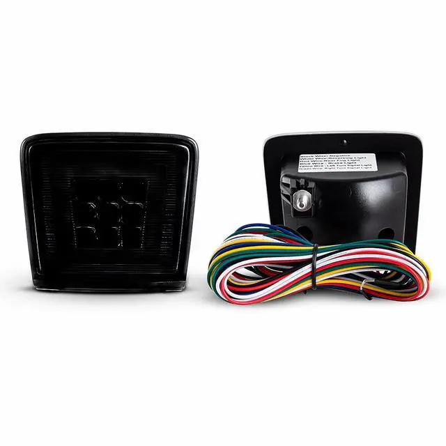 Alt view image 5 of 7 - Yankok LED Rear Bumper Light for 370Z 2009-2021 Juke 2013-2017 Sentra 2017-2019 Integrated with Sequential Turn Signal, Brake Light, Fog Light and Reverse Light Smoked Tinted