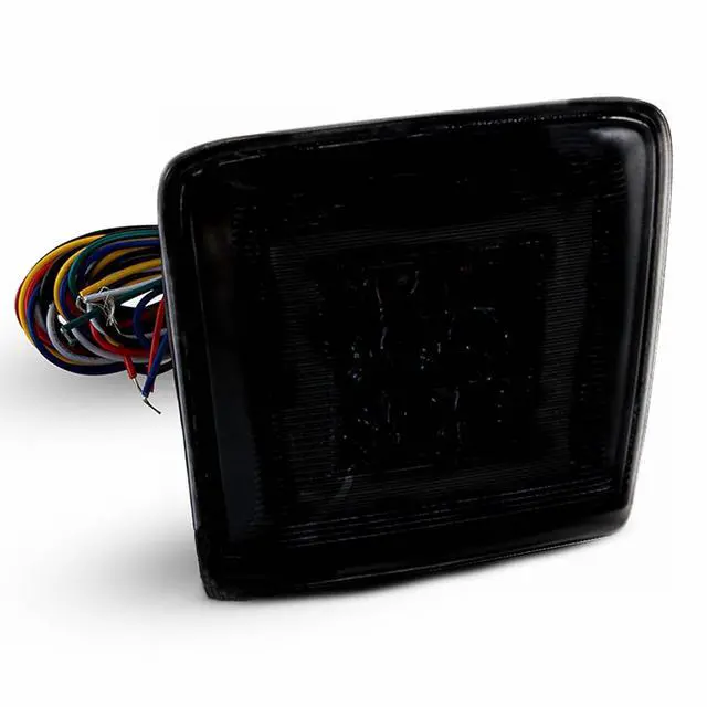 Alt view image 6 of 7 - Yankok LED Rear Bumper Light for 370Z 2009-2021 Juke 2013-2017 Sentra 2017-2019 Integrated with Sequential Turn Signal, Brake Light, Fog Light and Reverse Light Smoked Tinted