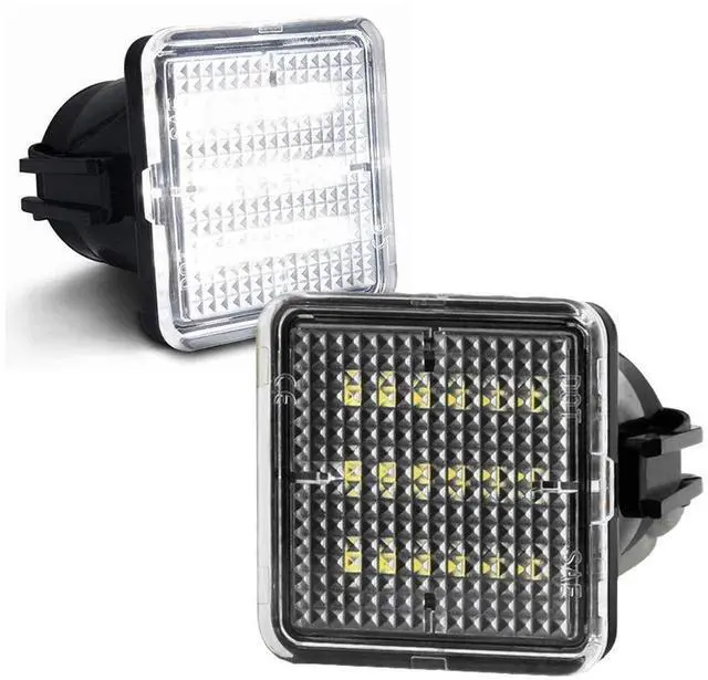 Main image of Yankok LED License Plate Lights for Tundra 2012-2021 and Tacoma 2016-2022 Pickup Truck 6500K Xenon White Tag Lamp Assembly OE Replacement