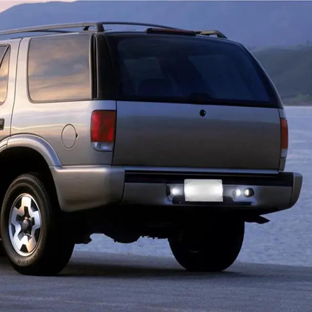 Alt view image 7 of 7 - Yankok LED License Plate Lights Compatible with Chevrolet Blazer S10 1998-2005 GMC Sonoma Jimmy 1998-2004 Oldsmobile Bravada 1998-2001 6000K Diamond White Tag Lamp Assembly