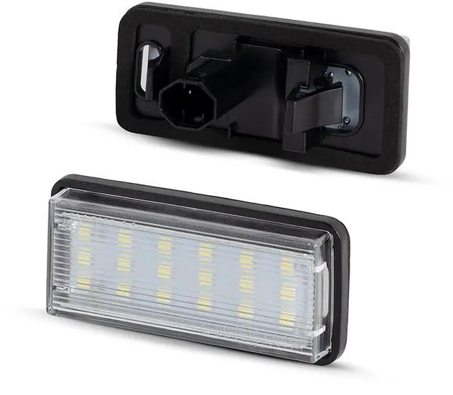Main image of Yankok LED License Plate Lights For Lexus GX470 LX470 LX570 and Toyota Land Cruiser J100/120/200 Mark X 18 SMD 6500K Xenon White Tag Lamp Replacement
