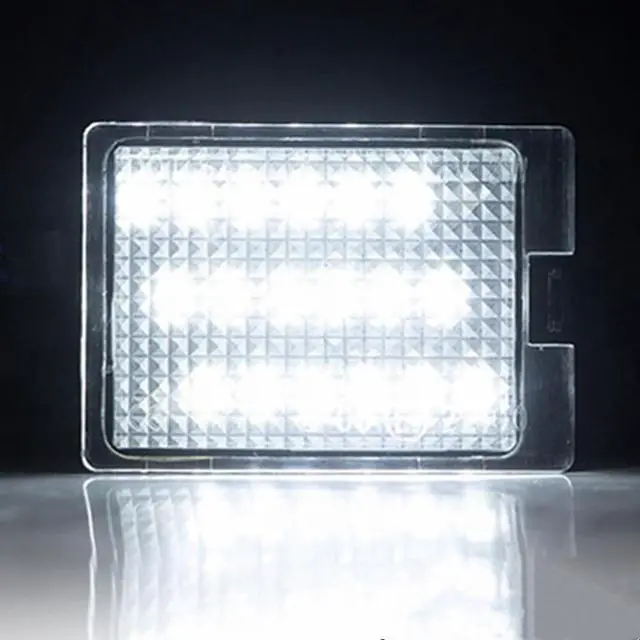 Alt view image 2 of 7 - Yankok LED License Plate Lights Compatible with Dodge Durango 2014-2025 All Body Trims, 6000K Diamond White Tag Lamp Assembly Replacement