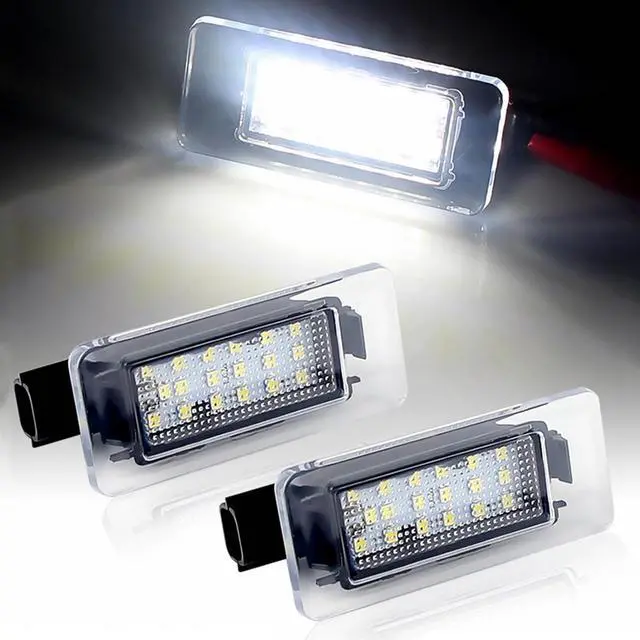Main image of Yankok LED License Plate Lights for Altima L37 Sentra B17 B18 Versa Sedan N18 Rogue X-Trail T33 6000K 18 SMD Tag Lamp Assembly