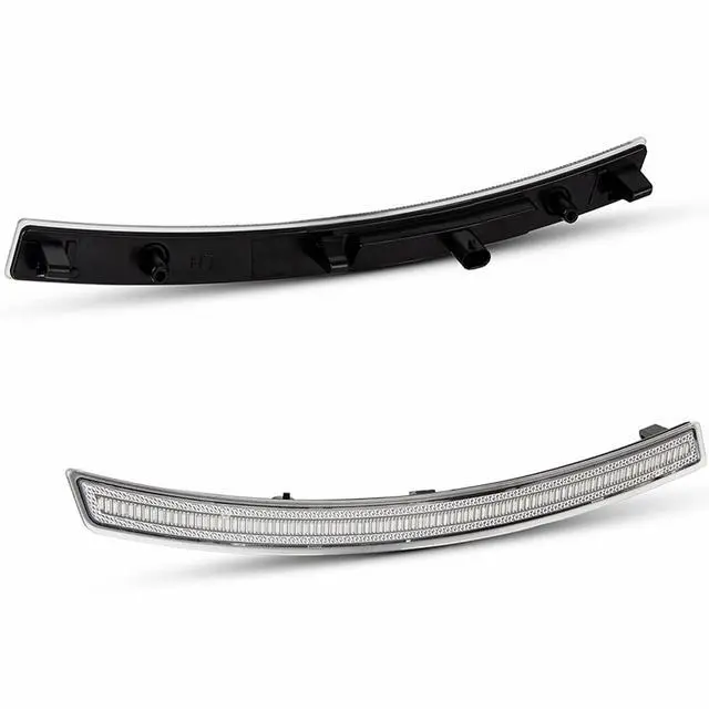 Alt view image 3 of 7 - Yankok LED Side Markers Compatible with Chevy Corvette C7 2014-2019 Clear Lens, Amber Front Red Rear Turn Signal Lights Plug and Play