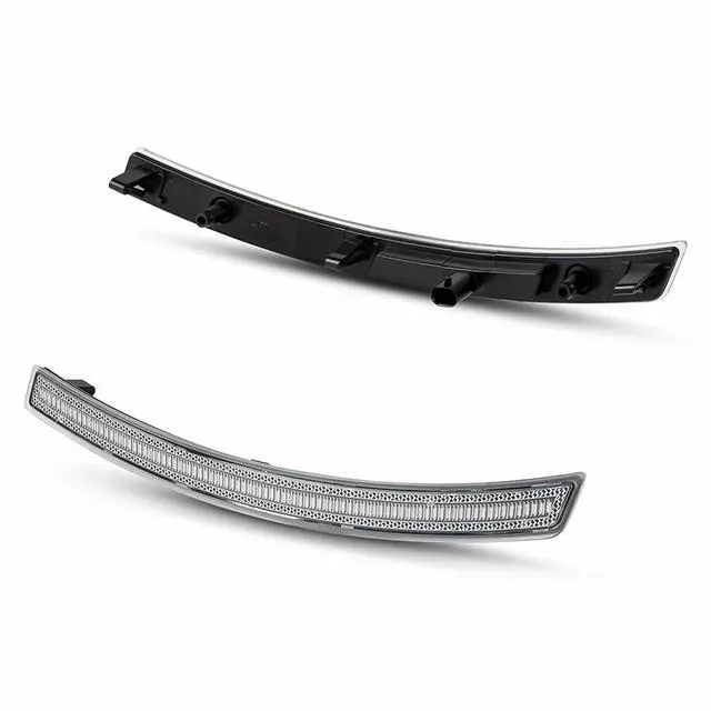 Alt view image 4 of 7 - Yankok LED Side Markers Compatible with Chevy Corvette C7 2014-2019 Clear Lens, Amber Front Red Rear Turn Signal Lights Plug and Play