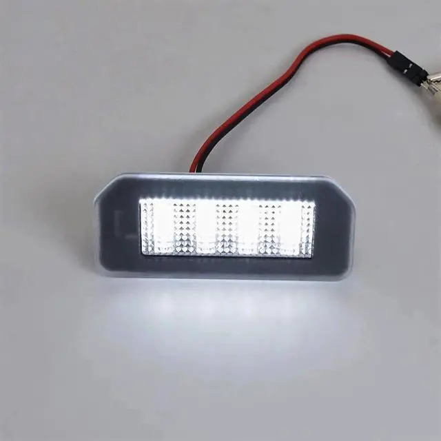 Alt view image 2 of 7 - Yankok LED License Plate Lights for Tesla Model 3 2017-UP and Model Y 2020-UP All Models 12 SMD LED Xenon White 6500K Tag Lamp Replacement
