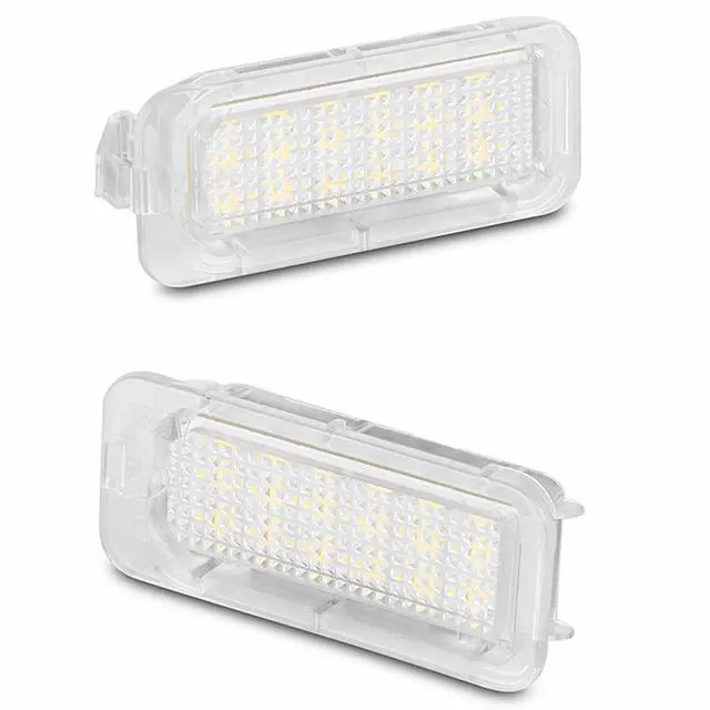 Alt view image 4 of 6 - Yankok LED License Plate Lights For Ford 2009-2018 Explorer Escape Expedition Escape Fusion Focus Fiesta Mondeo Lincoln MKC 18 SMD 6500K Xenon White Tag Lamp Replacement 2 Pack