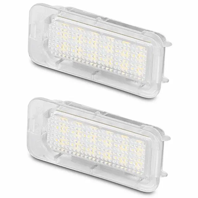 Alt view image 6 of 6 - Yankok LED License Plate Lights For Ford 2009-2018 Explorer Escape Expedition Escape Fusion Focus Fiesta Mondeo Lincoln MKC 18 SMD 6500K Xenon White Tag Lamp Replacement 2 Pack