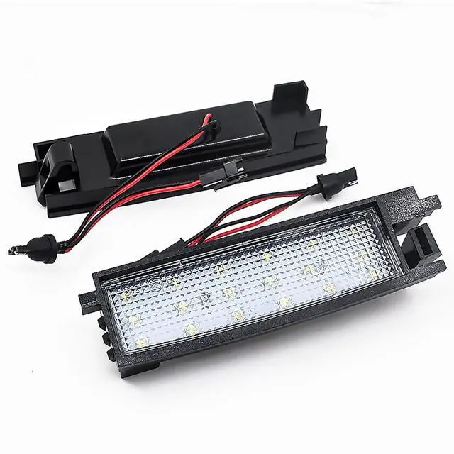 Alt view image 7 of 7 - Yankok LED License Plate Lights Compatible with Toyota RAV4 Corolla Avalon Yaris Scion IQ IM 6000K 18-SMD Xenon White Tag Lamps Assembly