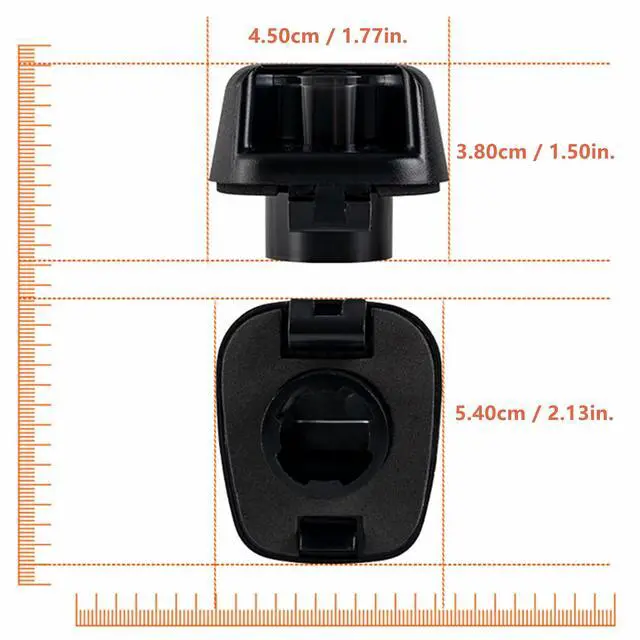 Alt view image 4 of 7 - Yankok OE License Plate Light Housing For Frontier D40 07-21, Titan and Xterra 07-15, Armada 08-15, Equator 09-12 (2 Pack OE Style Cover. Bulbs NOT Included)