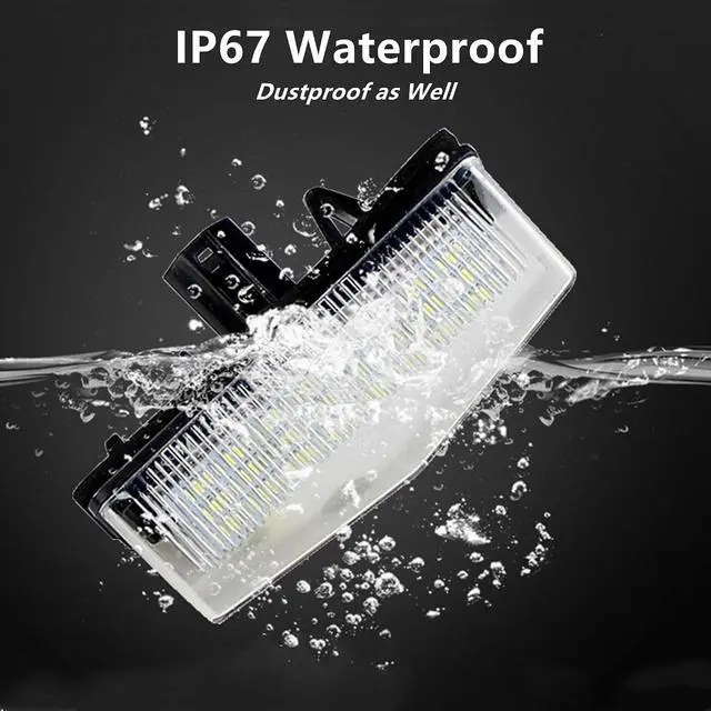 Alt view image 4 of 7 - Yankok LED License Plate Lights Compatible with Toyota RAV4 Prius Venza C-HR Matrix Scion tC and Lexus CT200h NX200t/300h RX200t/450h IS300 Wagon 6000K Diamond White Tag Lamp Assembly