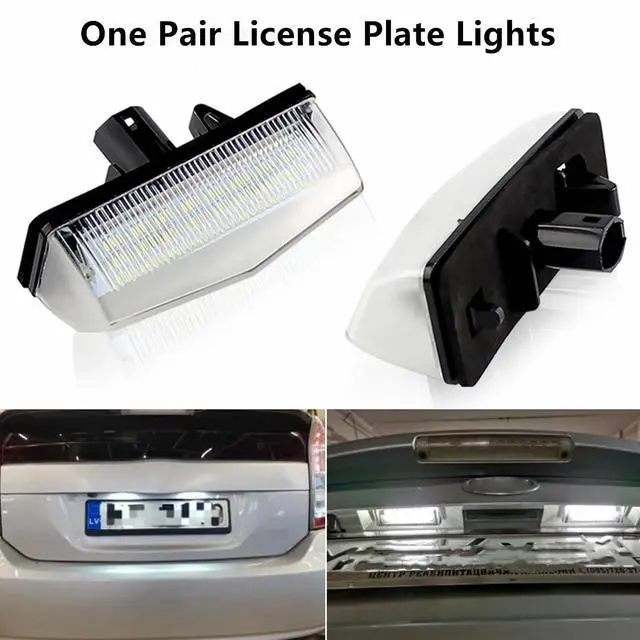 Alt view image 7 of 7 - Yankok LED License Plate Lights Compatible with Toyota RAV4 Prius Venza C-HR Matrix Scion tC and Lexus CT200h NX200t/300h RX200t/450h IS300 Wagon 6000K Diamond White Tag Lamp Assembly