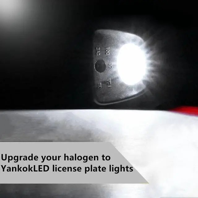 Alt view image 2 of 7 - Yankok LED License Plate Lights for Tacoma 1995-2004 1st Gen N140 N150 N160 N170 N190 All Models Pickup 6500K Xenon White OE Upgrade Tag Lamp Assembly 2 Pack