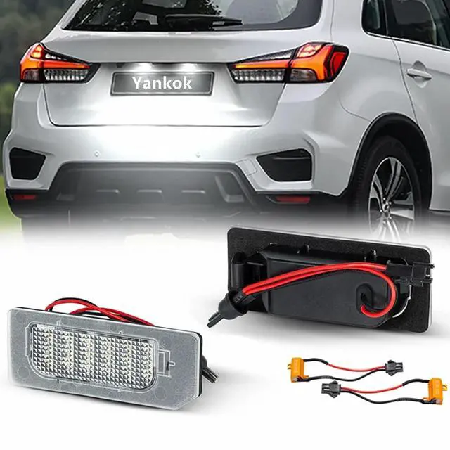 Alt view image 7 of 7 - Yankok LED License Plate Lights Compatible with Mitsubishi Outlander Sport 2011-2020 3rd Gen, Outlander PHEV 2018-2020, RVR 2010-2020 3rd Gen, ASX 2010-2020 1st Gen