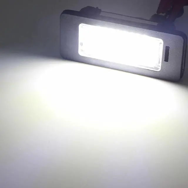 Alt view image 2 of 7 - Yankok LED License Plate Lights Compatible with Bimmer 1 3 4 5 Series E82 E88 E90 E91 E92 E93 E39 E60 E61 E70 E71 E72 X1 X3 X5 X6 M3 M4 Tag Lamp Assembly 6000K Canbus Error Free 2 Pack