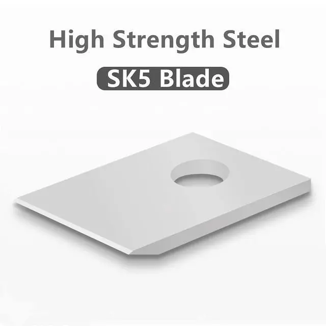 Alt view image 5 of 7 - Yankok Pass Through Crimper Cutting Blades 10 Pack for Easy Thru Crimp Tools 8P Crimp and Cut SK5 Blade Replacement Size 0.40x0.54in. / 10x13.70mm