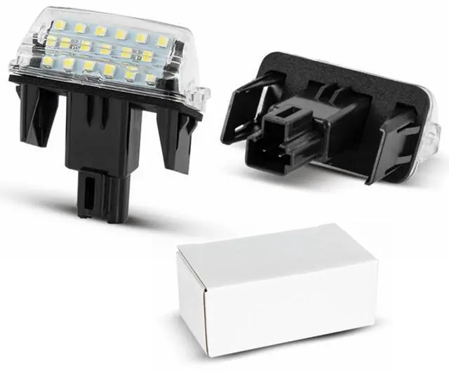 Main image of Yankok LED License Plate Lights Compatible with Toyota Camry Highlander Avalon Yaris Prius C 2 Pack 6500K Xenon White Tag Lamp Replacement
