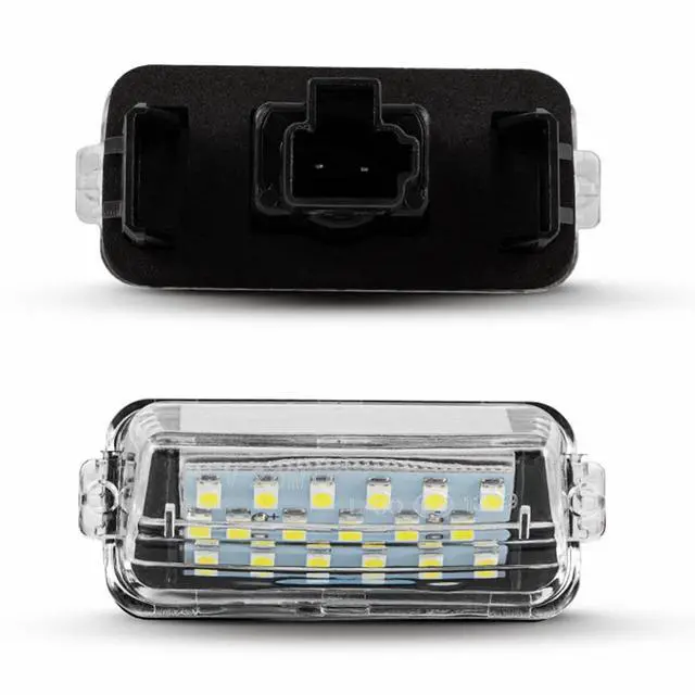 Alt view image 7 of 7 - Yankok LED License Plate Lights Compatible with Toyota Camry Highlander Avalon Yaris Prius C 2 Pack 6500K Xenon White Tag Lamp Replacement