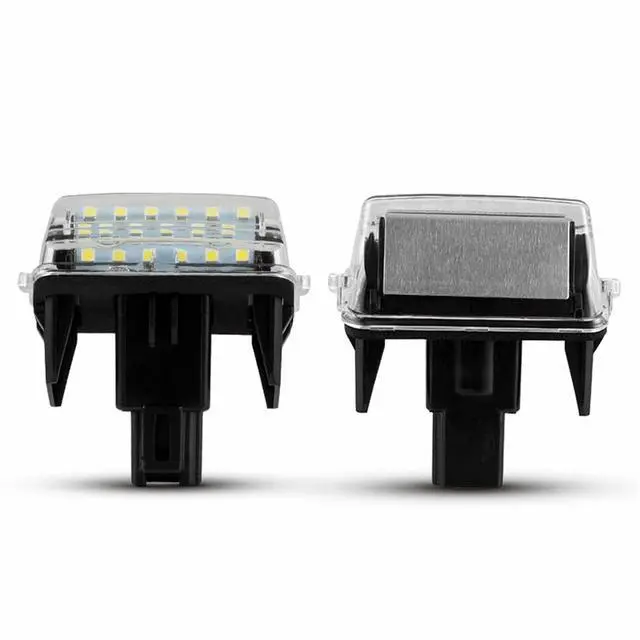 Alt view image 4 of 7 - Yankok LED License Plate Lights Compatible with Toyota Camry Highlander Avalon Yaris Prius C 2 Pack 6500K Xenon White Tag Lamp Replacement