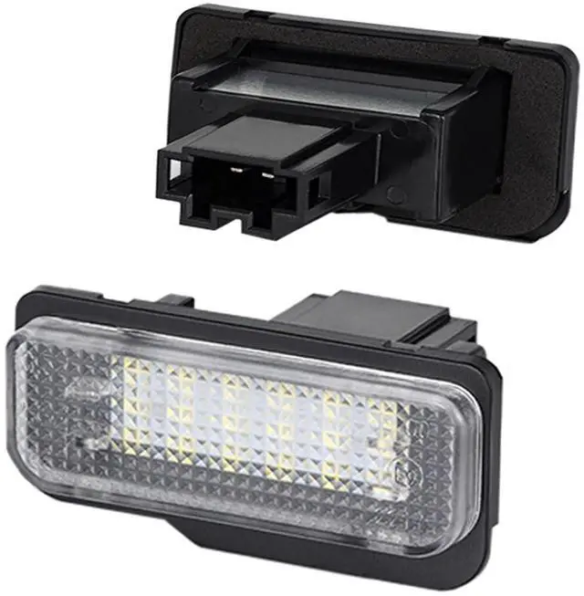 Main image of Yankok LED License Plate Lights for Tesla Model S 2012-2016 All Models 18 SMD 6500K Xenon White Tag Lamp Replacement
