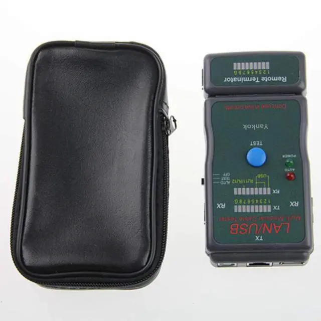Alt view image 3 of 7 - Yankok LAN/USB Multi-Network Modular Cable Tester for Cat5/5e, Cat6, USB A/A, A/B, RJ45, RJ11, TIA-568A/568B, Token Ring and Telephone Cables