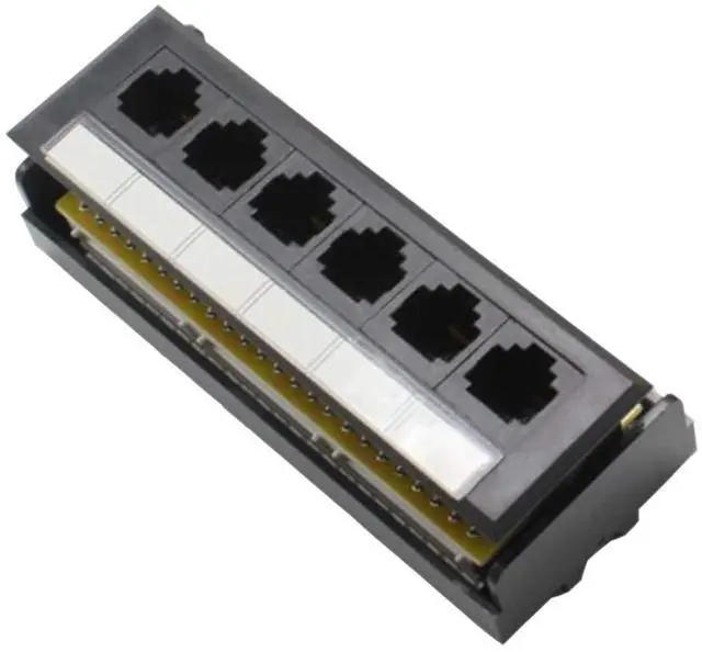Main image of Yankok [CAT6 6 Port Replace Patch Panel Unshielded with Coded T568A/B Ethernet Wiring Diagram for 12/24/48 Port CAT6 Patch Panels to Replace Defective Part